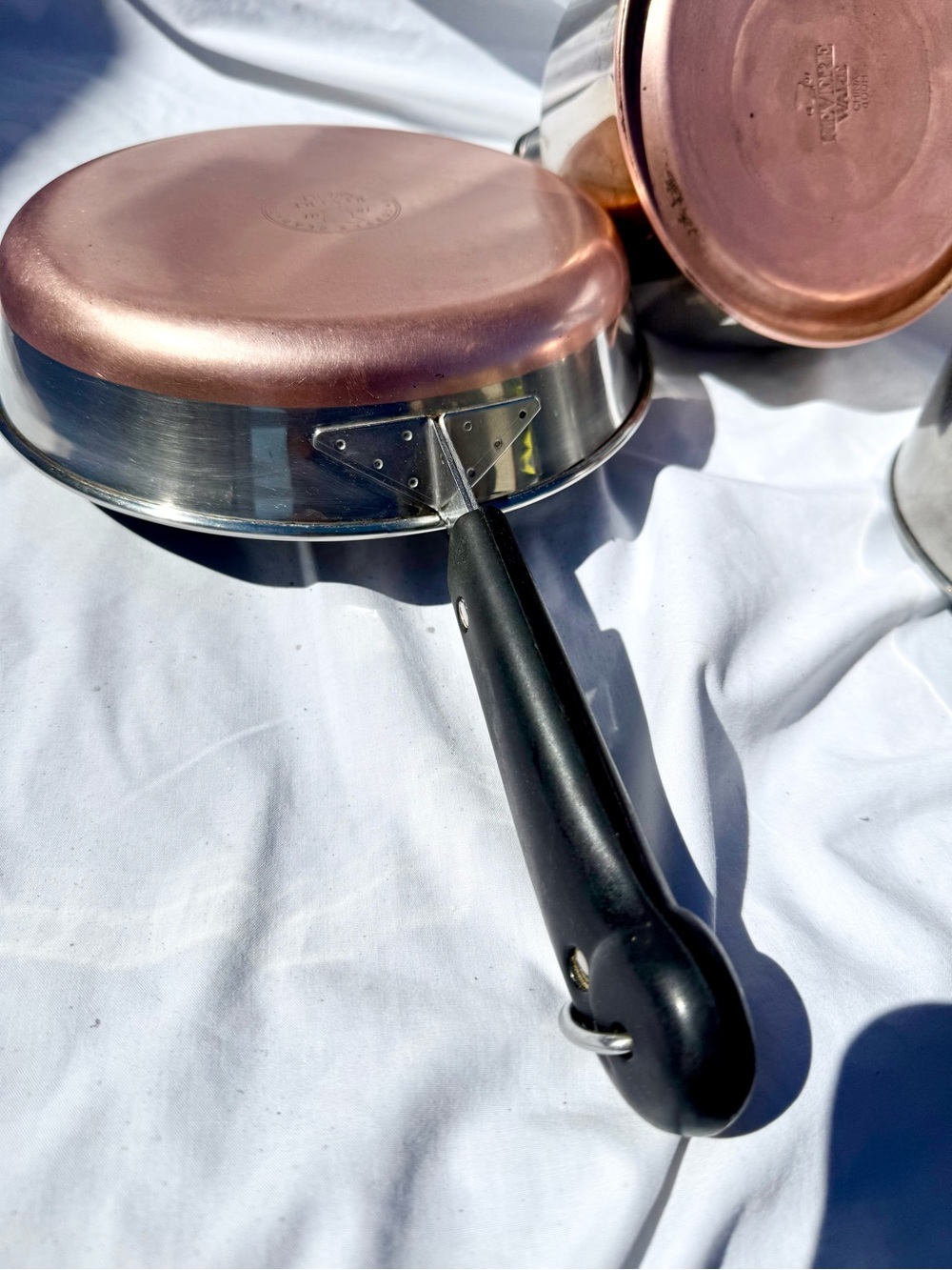 Revere Ware Stainless Copper Clad Pot and Pan Set - Picture 12 of 12